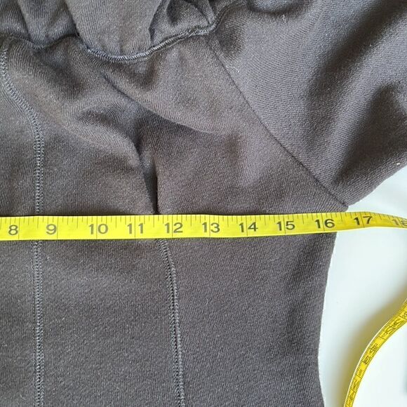 NWT Kendall + Kylie Off Shoulder Sweatshirt Dress Black size L - Picture 7 of 9